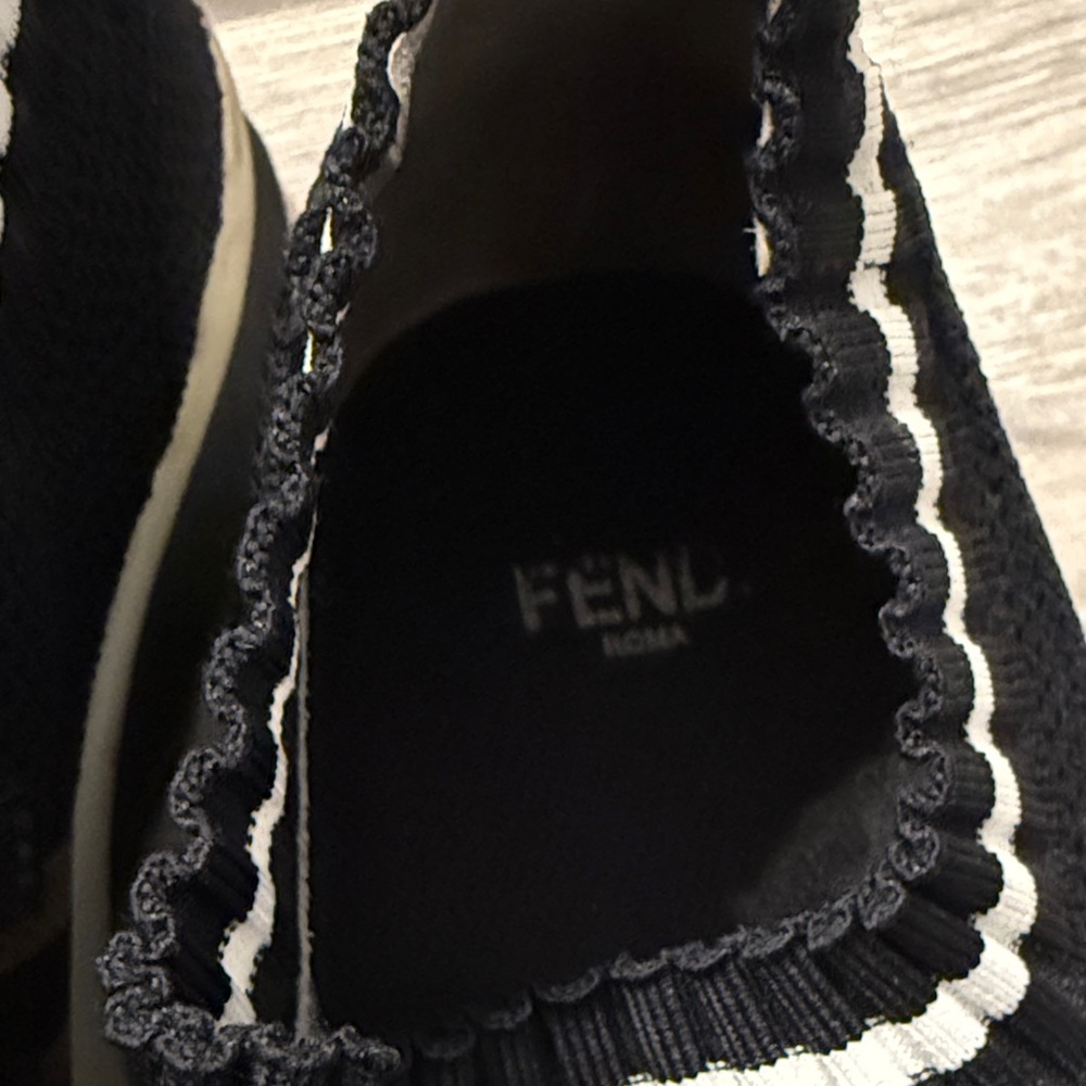 Fendi Black and Brown Women's Sneakers - Picture 3 of 6